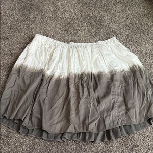 Lane Bryant Gray and White A-Line Skirt